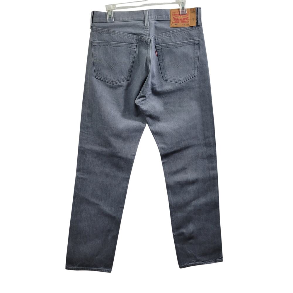 Levi's Strauss Men Gray 501 Jeans Size 35" x 36" Tag (Actual 34 x 33) 51325-1125 - Picture 3 of 7